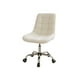 thumbnail image 1 of Silla De Escritorio Ergonómica Tapizada En Terciopelo Premium Modelo Oficina Roma - Beige, 1 of 3