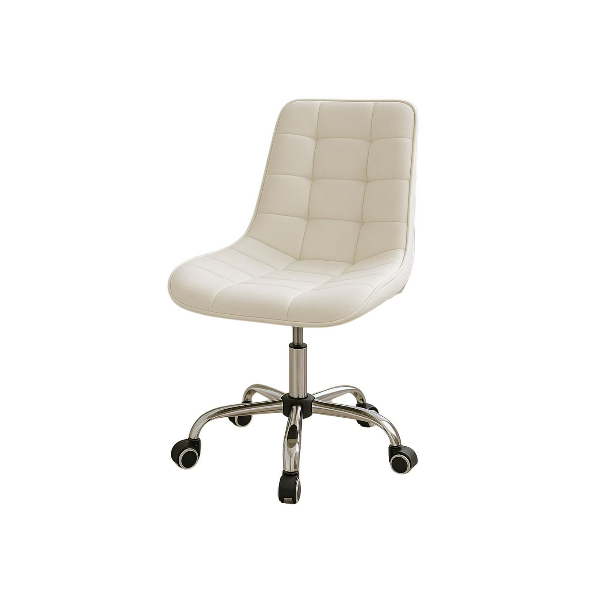 Habita2 Chile - Silla De Escritorio Ergonómica Tapizada En Terciopelo Premium Modelo Oficina Roma - Beige