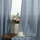 thumbnail image 3 of Juego de cortinas Pitalk de lino gris y azul, 213 cm de longitud, 2 paneles, 3 of 8