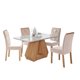 thumbnail image 1 of Comedor Agata 130 Cm + 4 Sillas Fernanda Nude Beige, 1 of 8