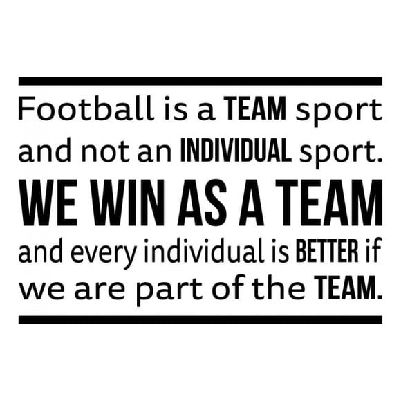 Decomural Football Team Win Sports WS-43027