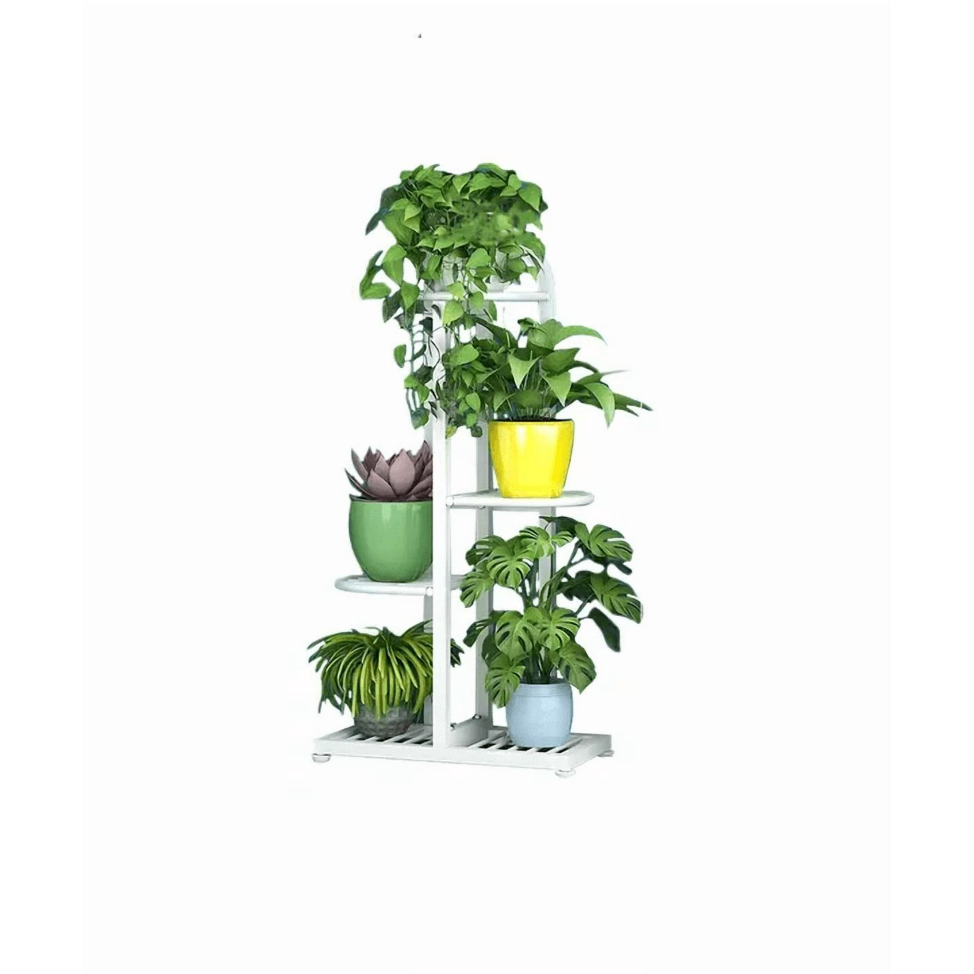 Genérico - Porta Macetero Soporte Para 5 Macetas Estante Metálico Jardín