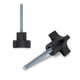 thumbnail image 2 of Knobs POWERTEC 1/4-20 de 4 puntos con 2 pernos roscados, paquete de 10, 2 of 5