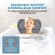 thumbnail image 2 of Almohada De Baño Para Bañera Con 6 Ventosas Antideslizantes Color Gris, 2 of 6