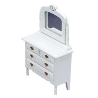 Bothyi - Mini Tocador Para Casa De Muñecas A Escala 1:12, Decoración De Simulación Para El Hogar