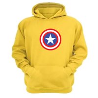 Genérico - Polerón Canguro Capitán De Las Américas Amarillo Talla Xs Unisex