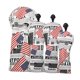 thumbnail image 1 of Cubierta Para La Cabeza Del Palo De Golf Driver Fairway Wood Hybrid Headcovers Protector Guard Stars Stripes 4pcs, 1 of 5