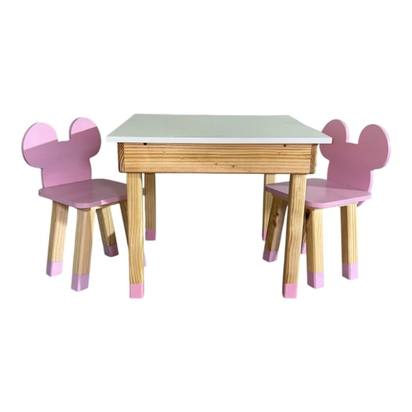 Set Infantil Mesa + 2 sillas de Minnie