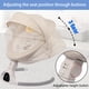 thumbnail image 3 of Baby Swing JFOVMCYG para bebés y niños pequeños con Bluetooth Ivory, 3 of 5