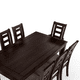 thumbnail image 2 of Juego de Comedor Sevilla 8 Sillas chocolate Mesa Rectangular Madera, 2 of 3