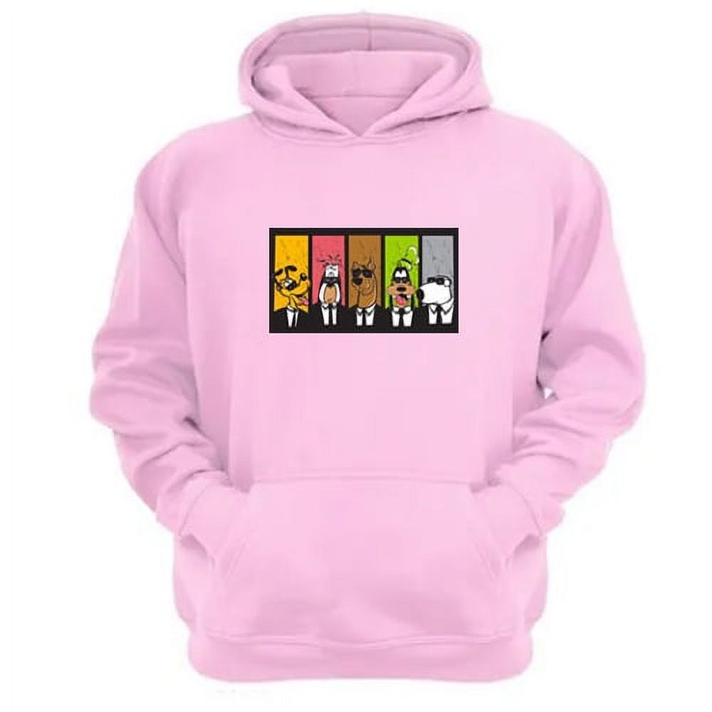 Genérico - Polerón Canguro Perros De La Calle Rosa Talla L Unisex