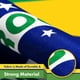 thumbnail image 4 of Bandera brasileña G128, poliéster 150D, 90 x 150 cm, para interiores y exteriores, 4 of 7