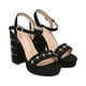 thumbnail image 2 of Sandalia Mik Negro Police, 2 of 5