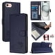 thumbnail image 1 of Funda tipo cartera FOXDOCK para iPhone 8/7/6 con soporte, ranuras, RFID, diseño de gato, 1 of 5