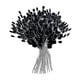 thumbnail image 5 of 30 piezas Gotas de agua Peleras de flores artificiales Simulación Drop Pelocas de flores Decoración floral para el hogar Decoración floral para vacaci Negro, 5 of 5