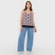 thumbnail image 4 of Blusa Mujer Pabilo Grueso Print Étnico Blanco Corona, 4 of 5