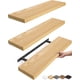 thumbnail image 1 of Estante flotante BAYKA de roble para pared, 57 cm, set de 3, 1 of 9