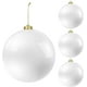 thumbnail image 2 of Pack 6 Esferas Navidad Bambalinas 8cm Adornos Para Arbolito BLANCO, 2 of 4