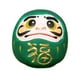 thumbnail image 2 of Estatua De Muñeca Daruma Artesanal Decorativa Para Decoración De Estantería De Mesa Verde, 2 of 3