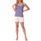 thumbnail image 2 of INSPIRE CHIC Camisolas sin mangas para mujer de regreso a clases, pijamas, capa base, tirantes finos, camiseta sin mangas con cuello en V para dormir, M Morado, 2 of 6