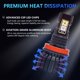 thumbnail image 5 of Luz antiniebla RGB AUOKAY H11/H8/H9 Bluetooth APP 3000 lm, 5 of 9