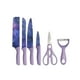 thumbnail image 1 of Set Cuchillos 6 Pzas Coloridos Cortar Acero Inox Chef Lau, 1 of 3