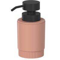 Ou - Jabonera Con Dosificador Dorica Naranja C/Negro