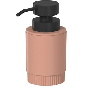 Ou - Jabonera Con Dosificador Dorica Naranja C/Negro
