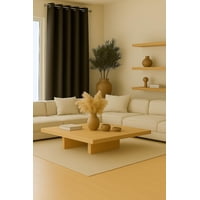 Clems - Cortina Tradicional 100% Blackout Cafe Oscuro