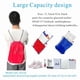 thumbnail image 4 of Mochila Saco con Cordón 20 Piezas a Granel Impermeable Azul 33x41 cm, 4 of 6