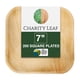 thumbnail image 1 of Platos desechables Charity Leaf de hoja de palma, cuadrados de 7" , paquete de 200, ecológicos, 1 of 8