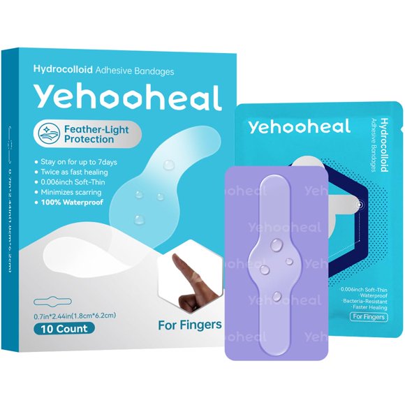 Vendajes yehooheal 10 unidades 1.8 cm × 6.2 cm impermeables