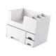 thumbnail image 4 of Organizador de escritorio con cajones para guardar maquillaje, multifuncional, resistente, para el hogar, para trabajadores de oficina Blanco, 4 of 5