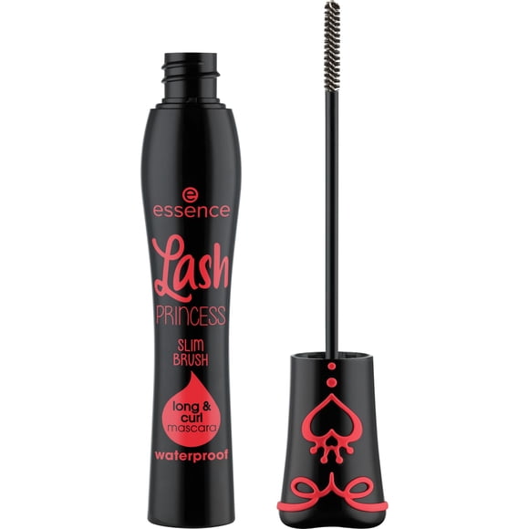 Máscara Essence Lash Princess Slim Brush, larga y rizada, resistente al agua