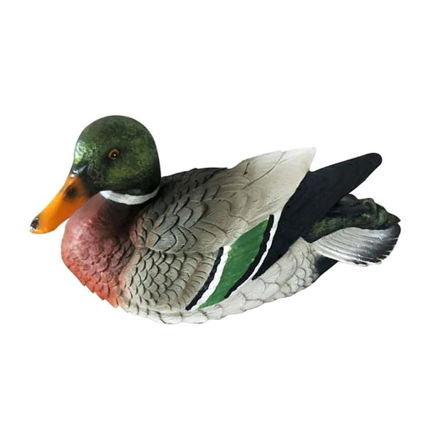 Estatua flotante impermeable de resina en forma de pato para decoración de estanques Frymmx