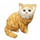 thumbnail image 1 of Gatos De Peluche Juguetes Muñecas Gato Realista Para Regalo De Pascua Regalos De Cumpleaños Juguete De Mesa Amarillo, 1 of 3