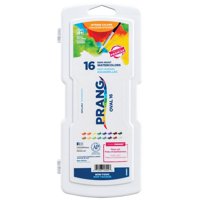 Set De Pintura De Acuarela Prang Oval Pan, 16 Colores Con Brocha