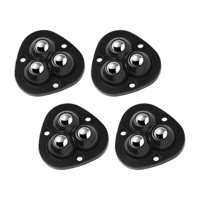 Magideal - 4X Mini Ruedas Giratorias Para Muebles, Rotación De 360 Grados, Ruedas Giratorias Universales De Pasta De Polea Para Gabinete, Bote De Basura, Caja De Negro