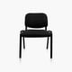 thumbnail image 1 of Silla visita ISO acolchada negro, 1 of 5