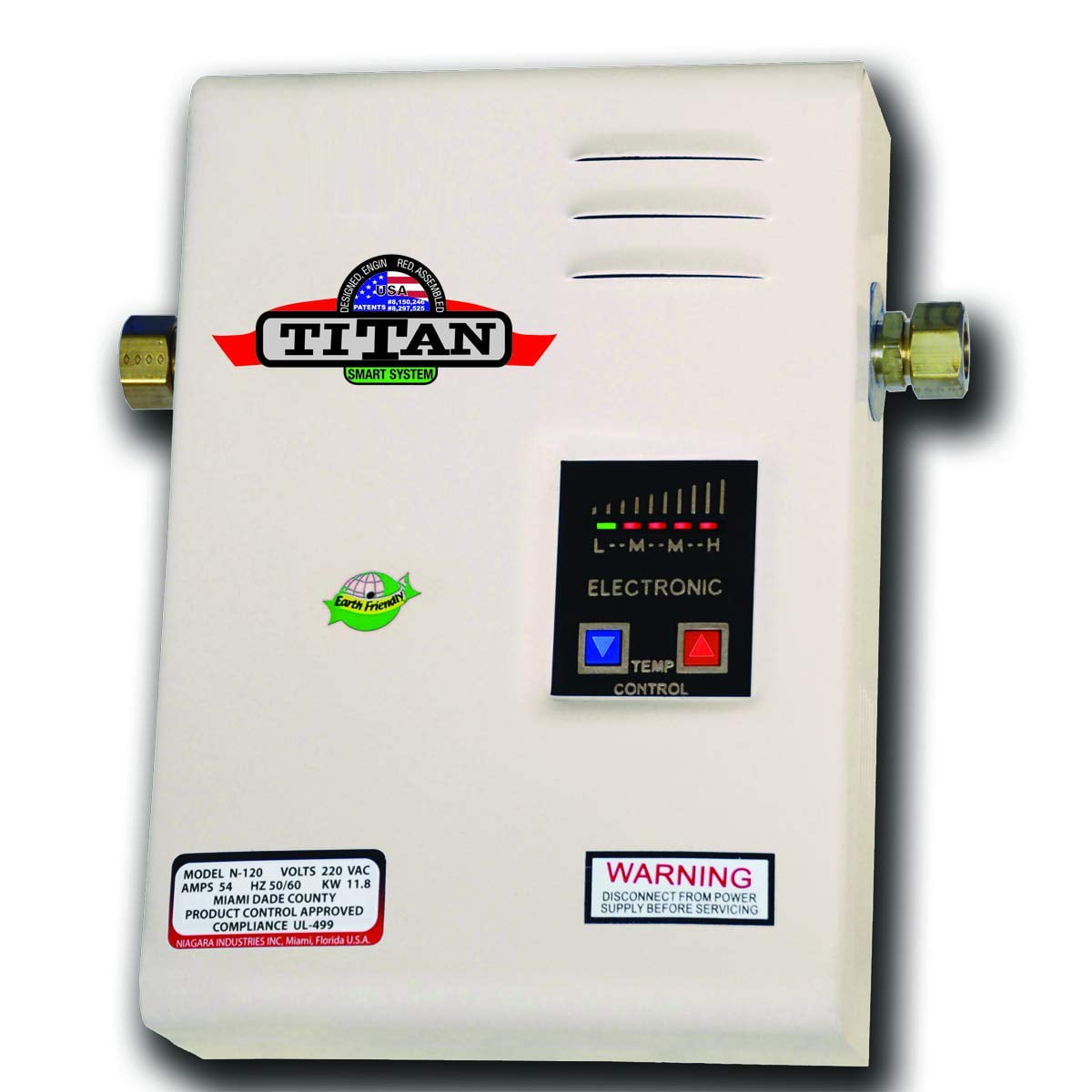 Calentador De Agua Eléctrico Sin Tanque Titan N-120 220v 54a