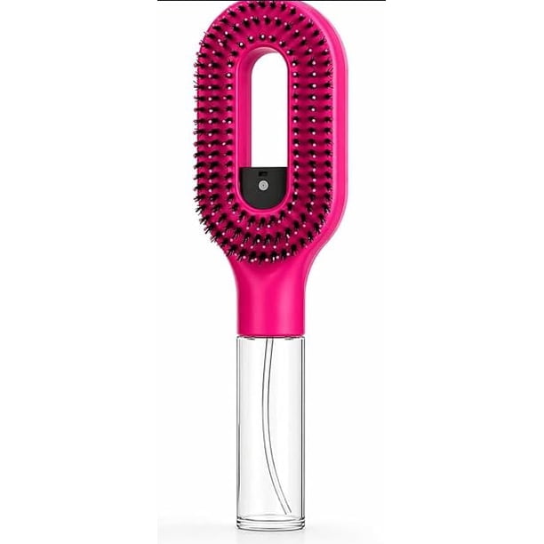 Cepillo pelo vaporizador 2 en 1 spray agua integrado desenredante rizado grueso