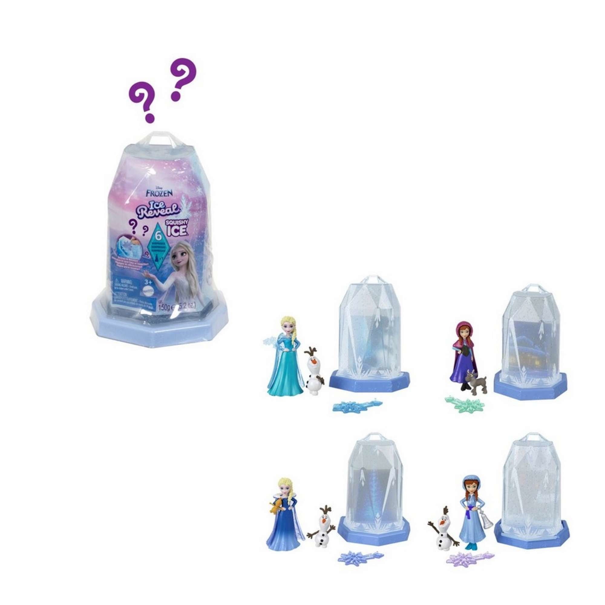 Disney Frozen - Muñeca Ice Reveal Hielo Mágico Sorpresa Surtido 1 Un.