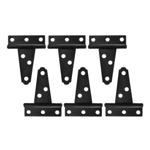 Bothyi - Bisagra De Correa En T Bisagra Triangular Negra A Prueba De Herrumbre Bisagra En T Para Gabinete De Puerta De Granero 2 Pulgadas