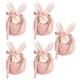thumbnail image 5 of Bowknot Easter Bunny Cute Gift, W / Cards & Pearls Bunny Ears Egg Basket Jewelry Organizer Treat Bags Velvet Candy Bag para cumpleaños Pascua Rosa, 5 of 5
