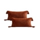 thumbnail image 1 of Set De 2 Fundas De Cojin Chenille Con Borlas 30x50 Naranja, 1 of 4