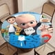 thumbnail image 5 of El bebé jefazo 3-theme Fitted Round Tablecloths Elastic Edged Table Covers Waterproof Table Cloth for Kitchen Holiday Party Tables Decor 120cm, 5 of 6