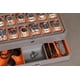 thumbnail image 4 of Caja Para Relojes De Piel Con 12 Ranuras Y Cajón Para Aparcacoches Color Gris Y Naranja, 4 of 8
