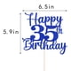 thumbnail image 2 of Decoración para tartas Kaoenla Glitter Happy 35th Birthday, azul, 2 of 9