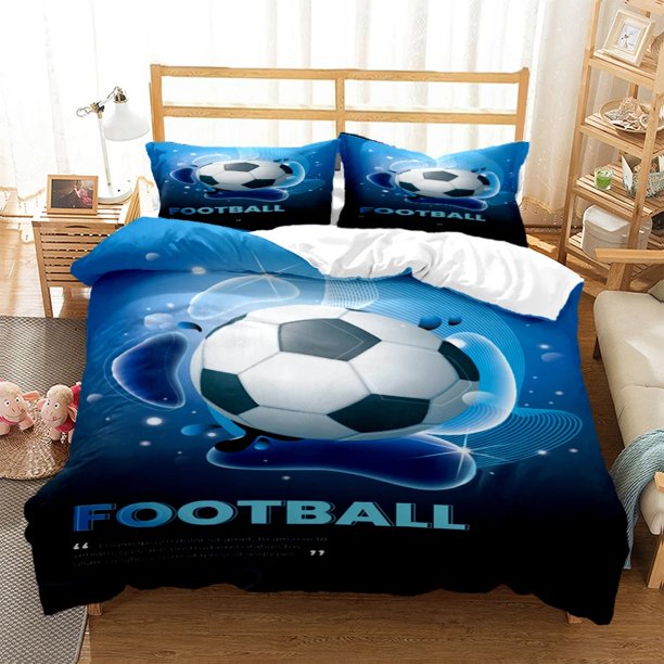 Soccer Cover Digital Print Polyester Bedding Sets Child Kids Covers Boys Bed Linen Set For Teens Bedding Set