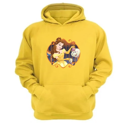 Polerón Canguro Bella Amarillo Talla S Unisex